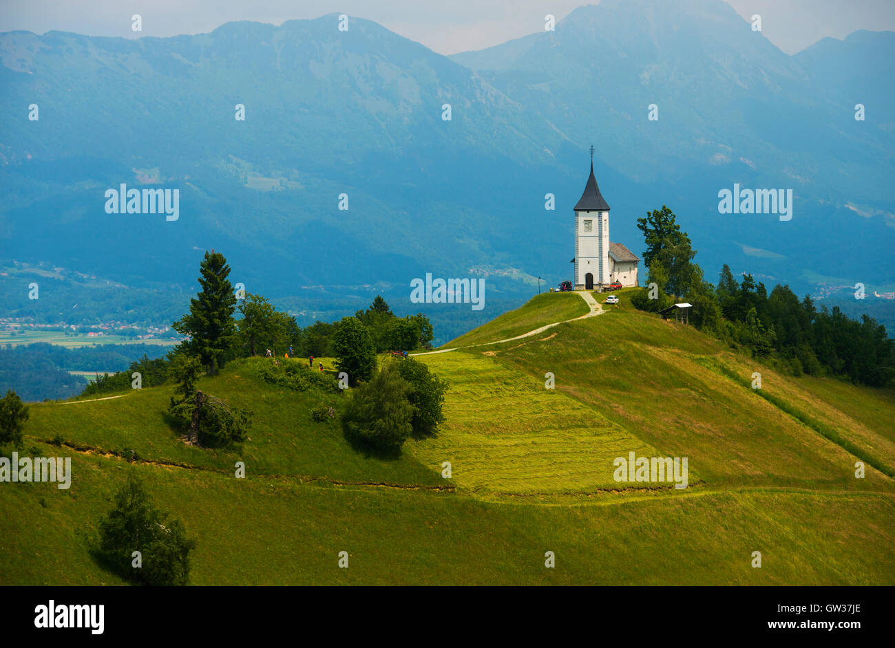 Jamnik Kirche, Slowenien Stockfoto