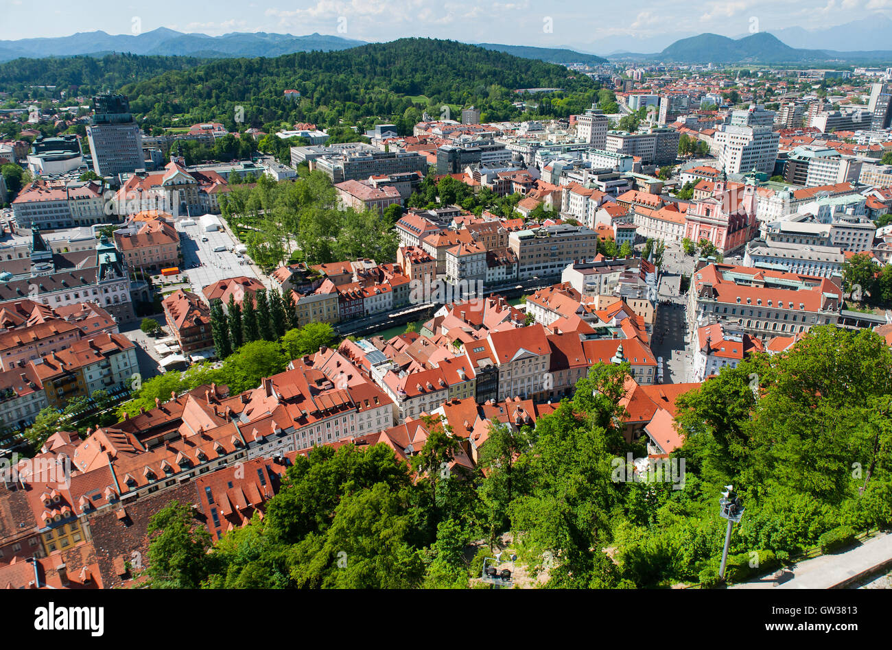 Stadt Ljubljana, Slowenien Stockfoto