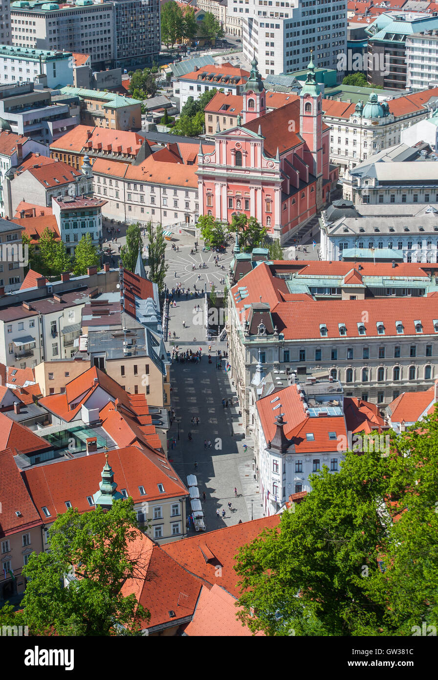 Stadt Ljubljana, Slowenien Stockfoto