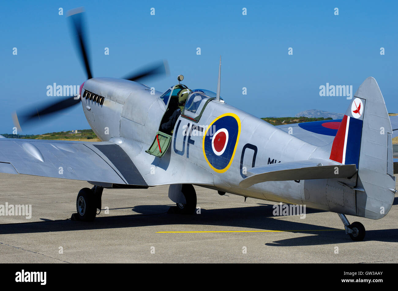 Vickers Supermarine Spitfire Mk LF IXe, MK356, RAF BBMF Stockfoto