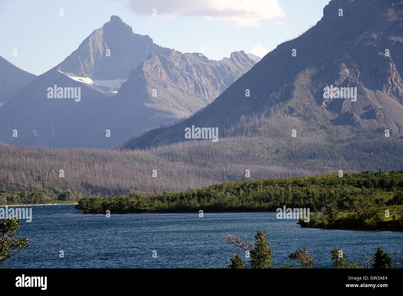 St. Mary Lake, Glacier National Park, Montana Stockfoto