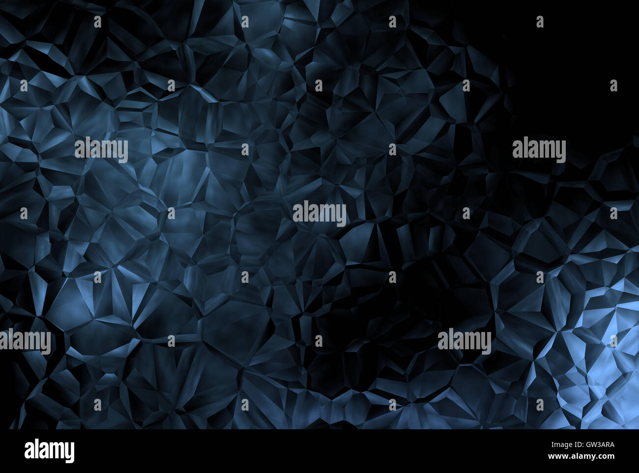 Eine abstrakte dunklen Hintergrund mit einem Muster von Kristallen, Linien und Flecken. Kann als Hintergrundbild verwendet werden. Stockfoto
