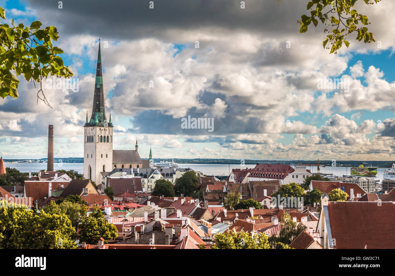 Turm in Tallinn Estland Stockfoto