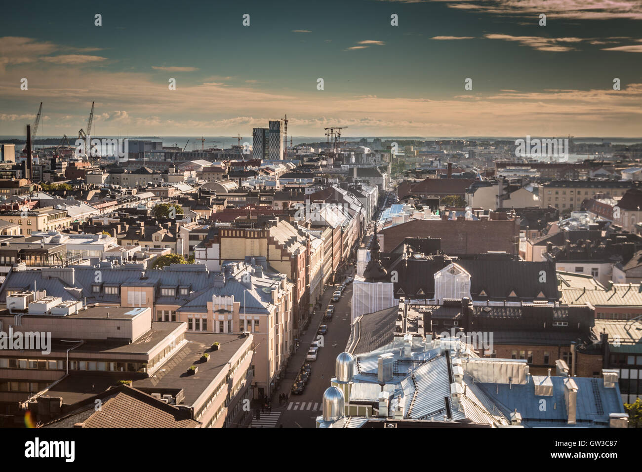 Ansicht der Stadt Helsinki in Finnland Stockfoto