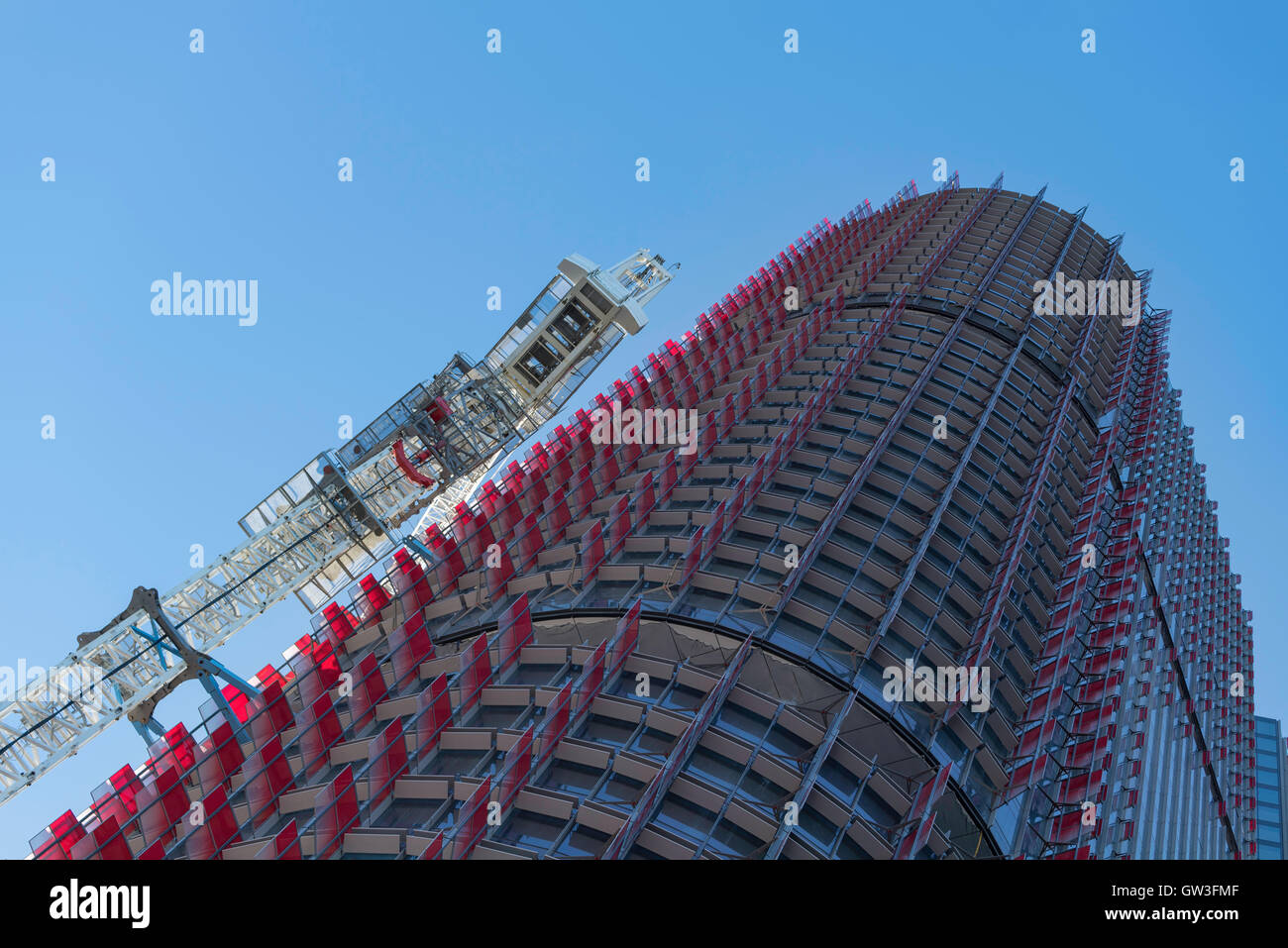 Einen neuen Büroturm in Barangaroo Südgebiet von Sydney gebaut Stockfoto
