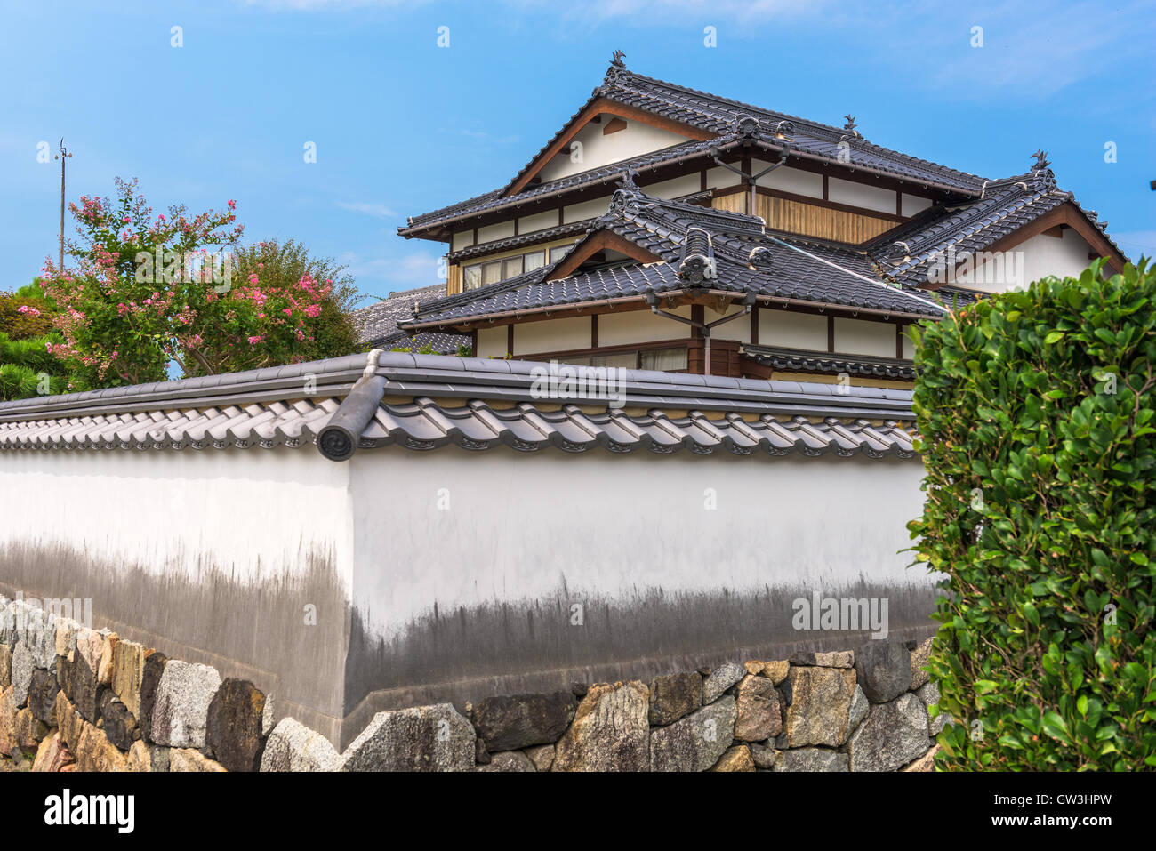 Hagi, Japan ehemalige Burg Stadt Straßen. Stockfoto