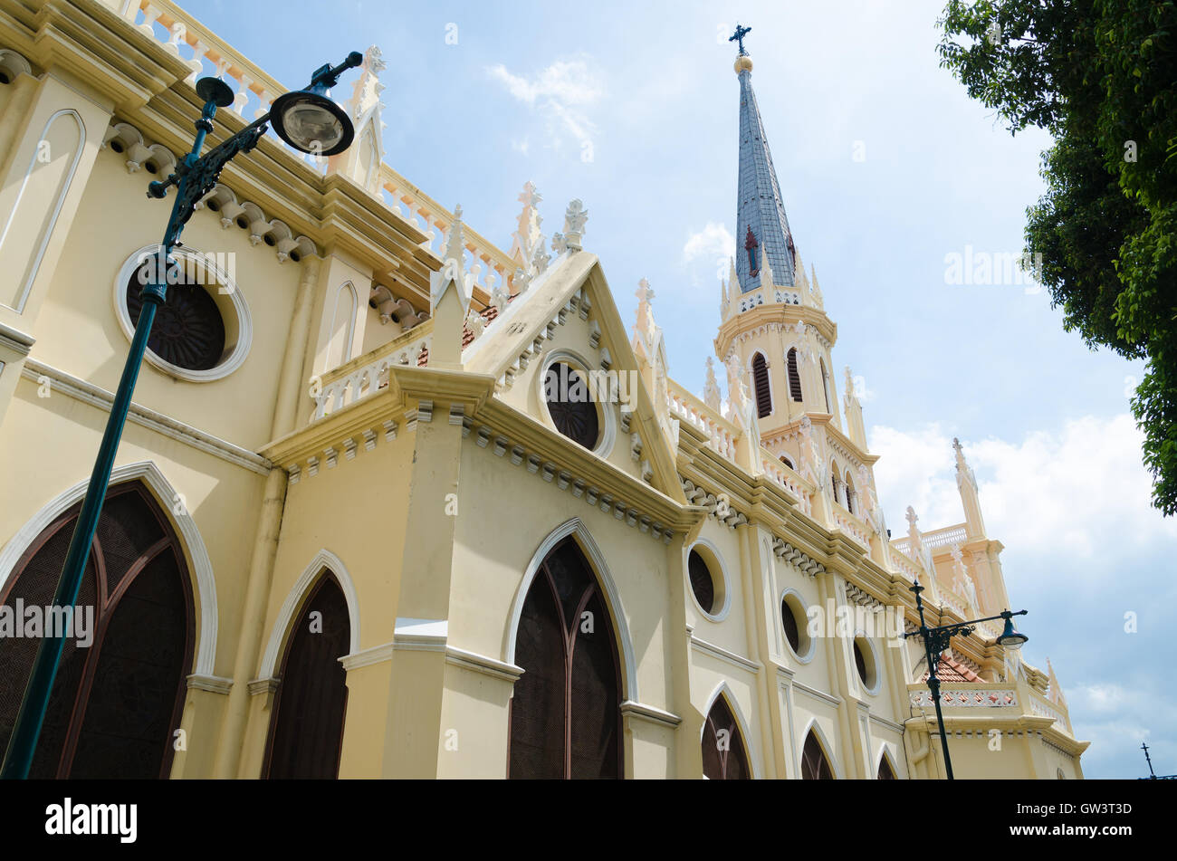 Heiligen Rosenkranz Kirche in Bangkok Thailand. Stockfoto