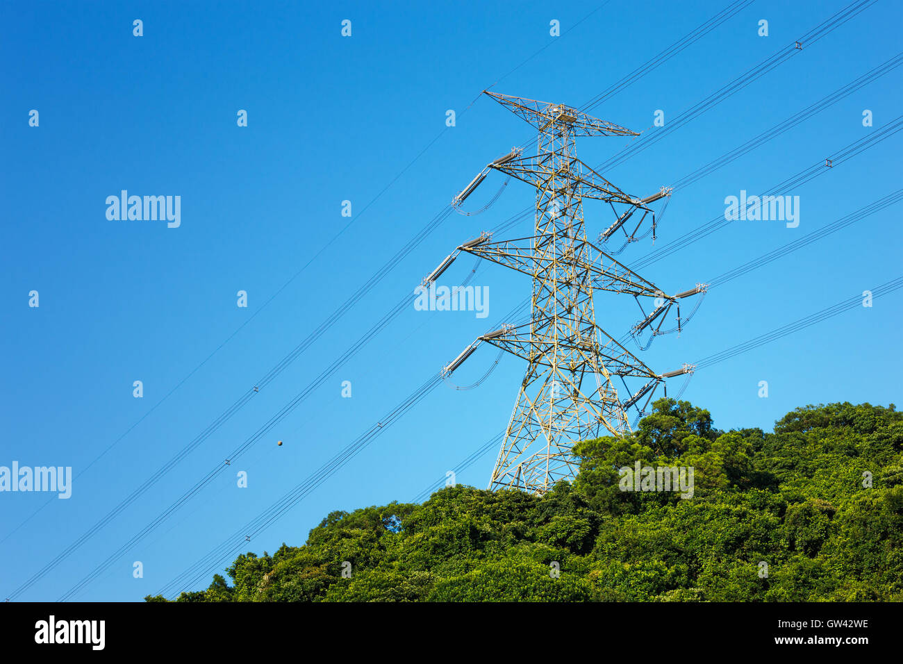 Power Distribution-tower Stockfoto