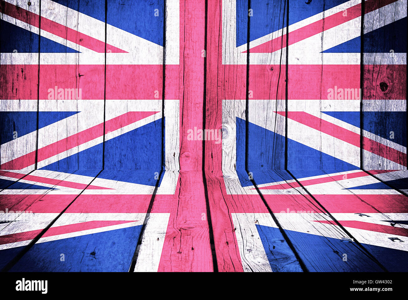 Großbritannien-Flagge Stockfoto