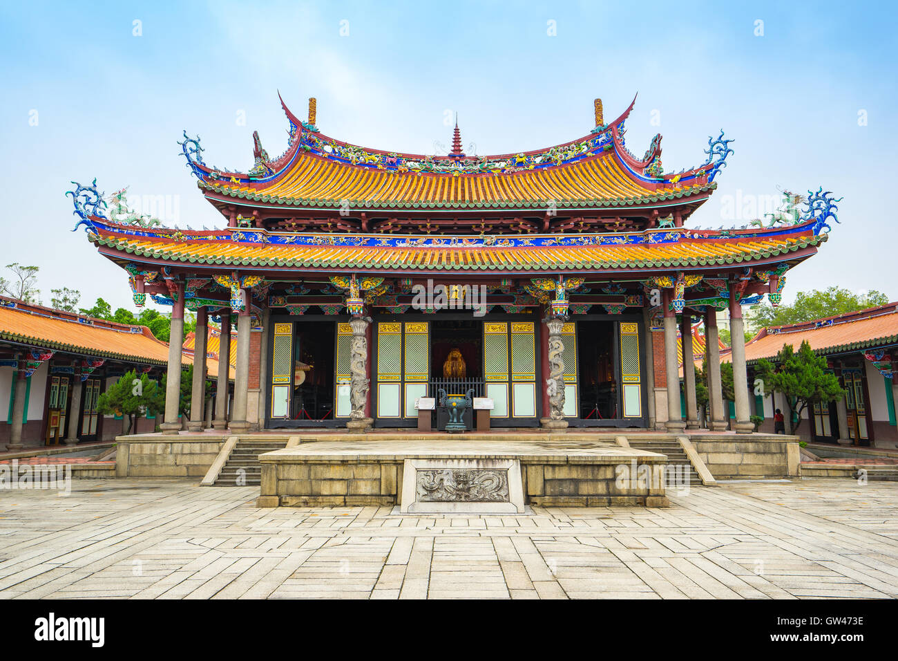 Taipeh, Taiwan - 24. Oktober 2015: Der Taipeh Konfuzius Tempel in Taiwan. Stockfoto