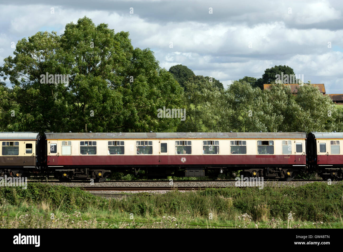 Erhaltene Eisenbahnwagen (M3120) Stockfoto