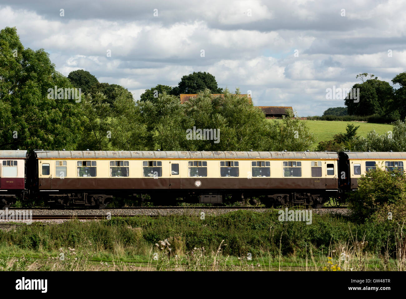 Erhaltene Eisenbahnwagen (W3121) Stockfoto