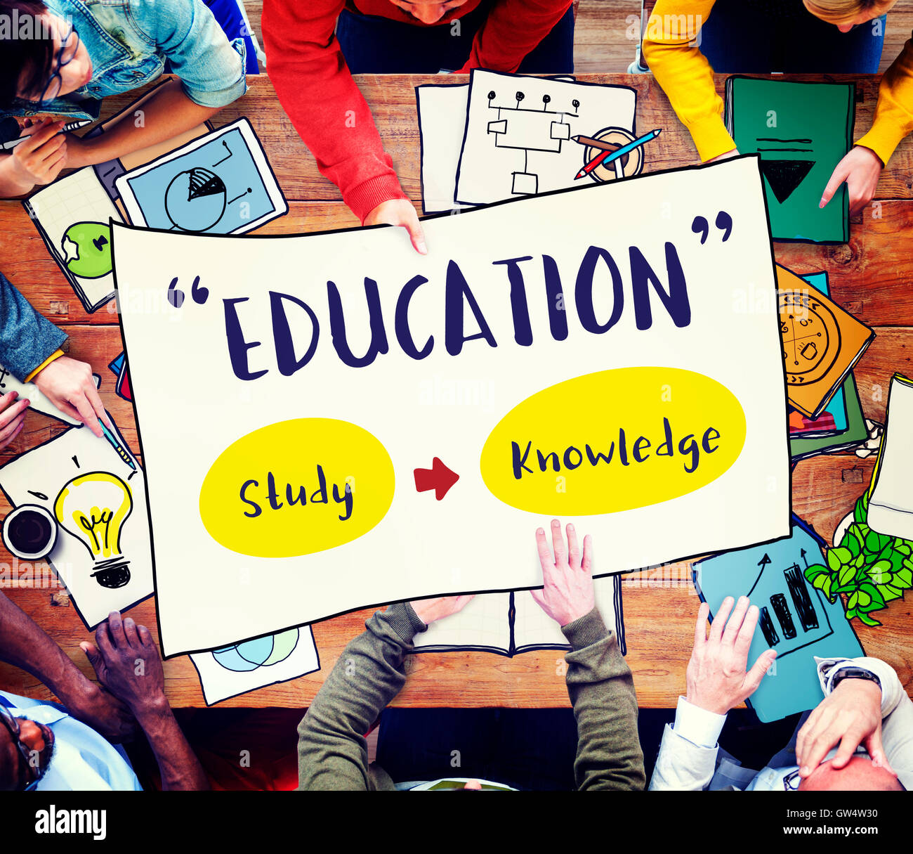 Bildung wissen studieren Intelligenz Lernkonzept Stockfoto