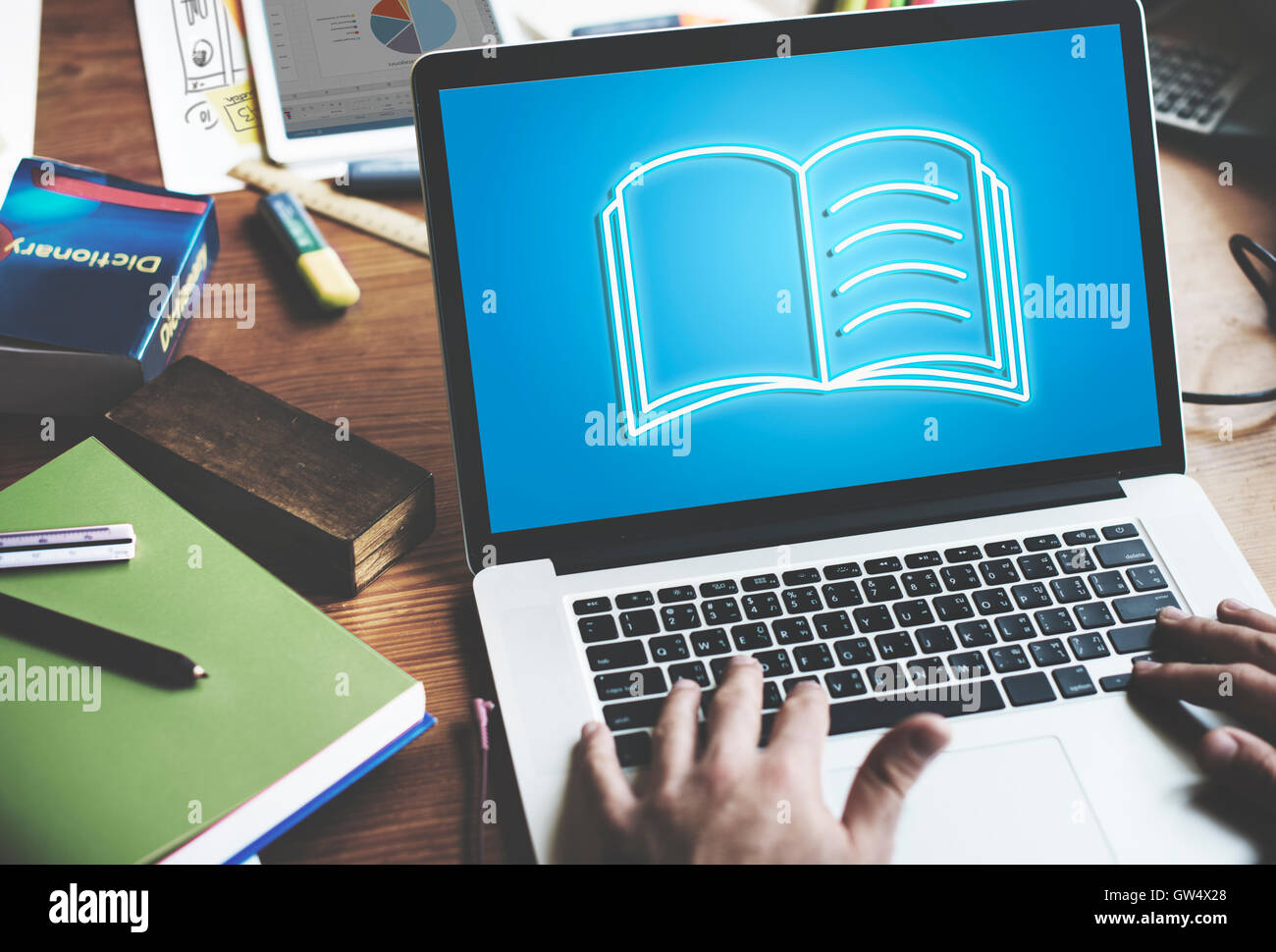 Digital Equipment Highlight menschlichen Konzept Stockfoto