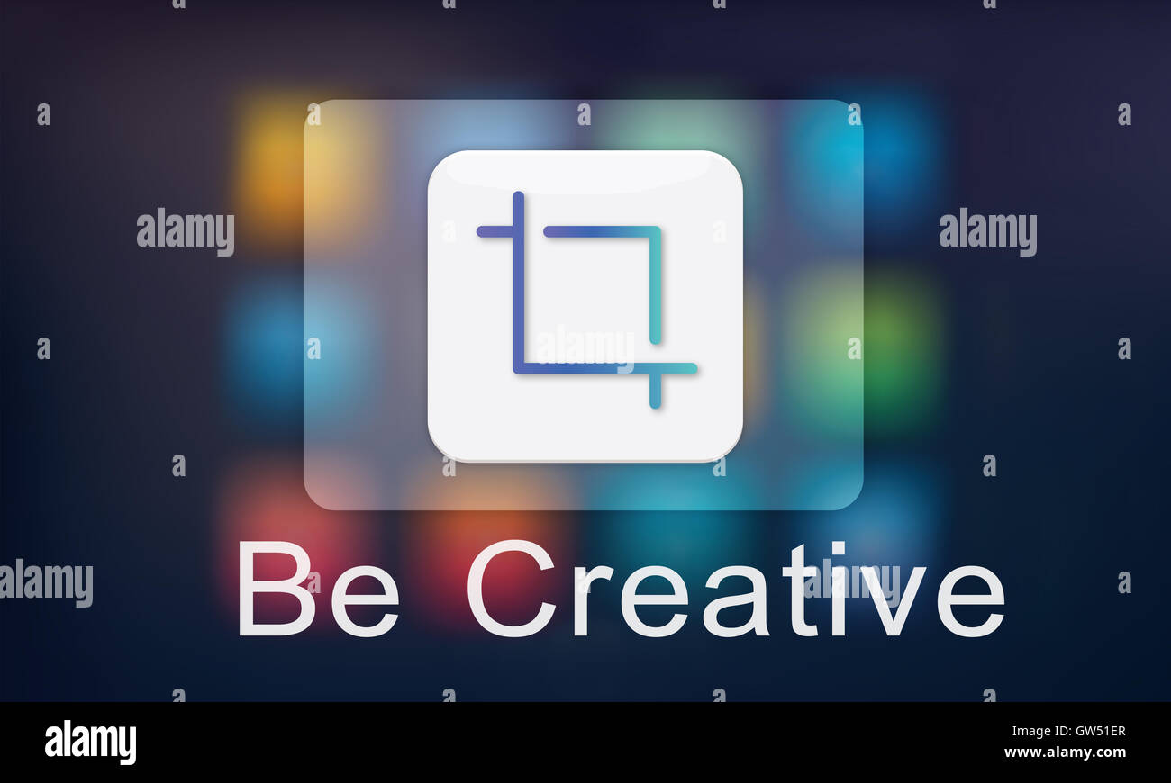 Mobile Anwendung Illustrator Kreativität Designkonzept Stockfoto