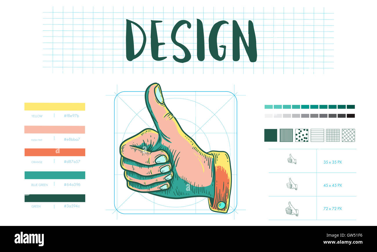 Branding Design Erfolg kreative Praxiskonzept Stockfoto
