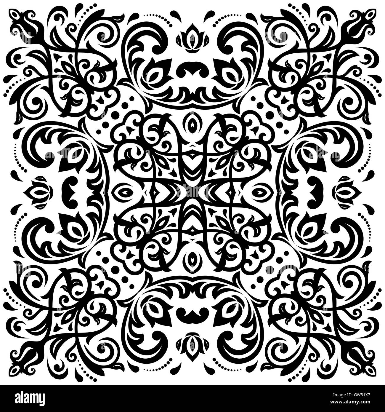 Orientalische abstrakte Vektormuster Stock Vektor