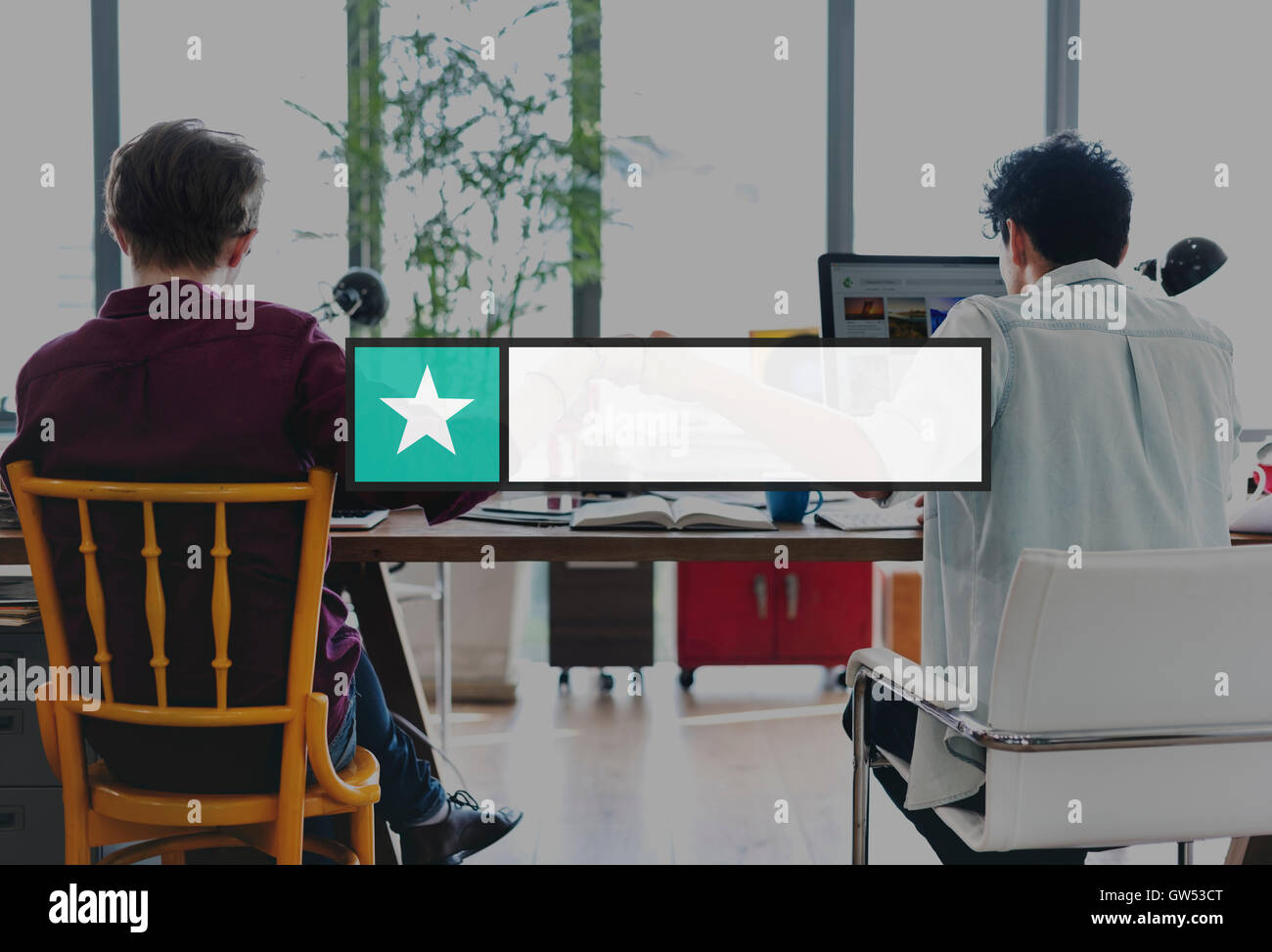 Banner-Abzeichen Label leere Kopie Raumkonzept Stockfoto