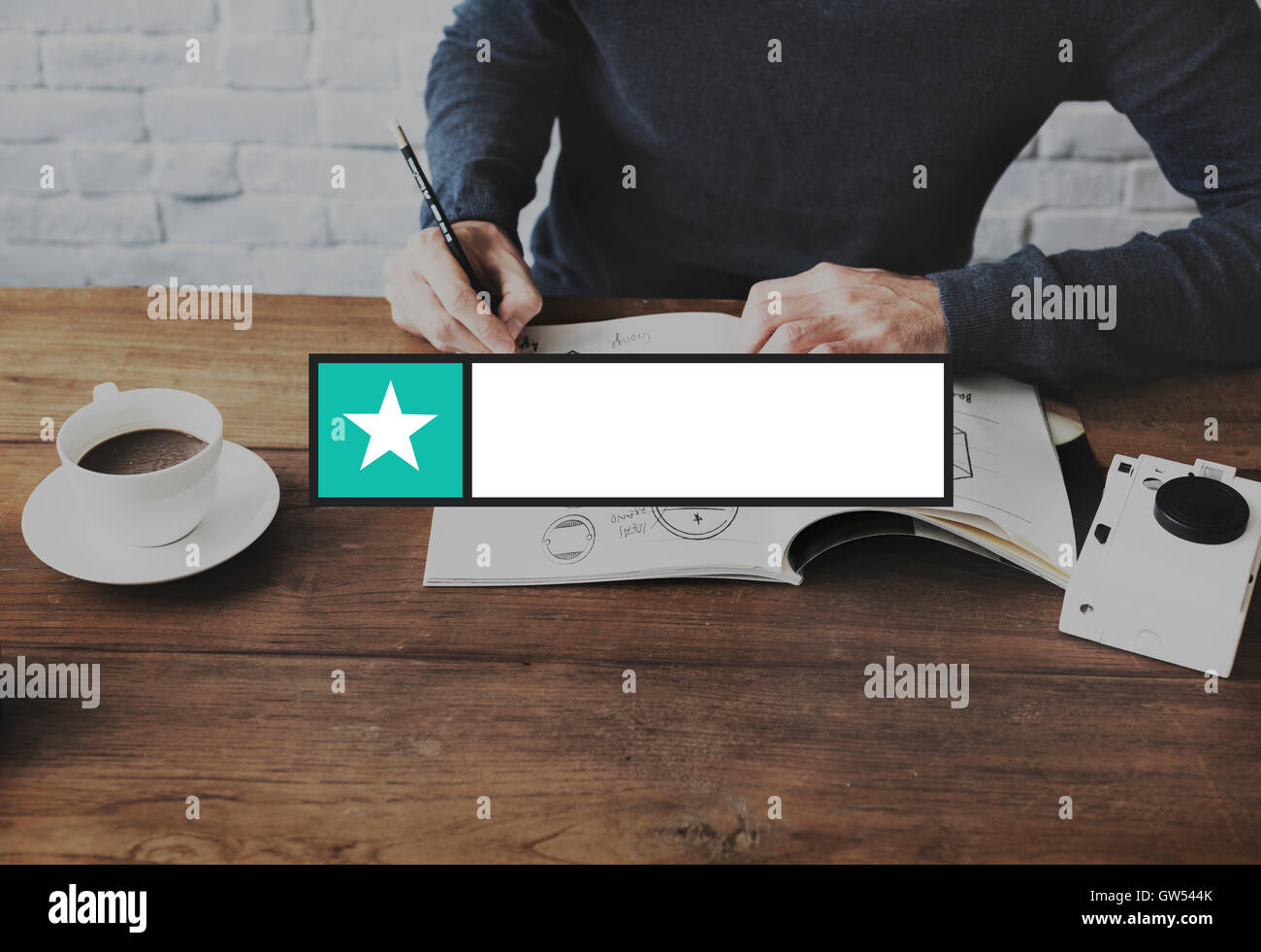 Banner-Abzeichen Label leere Kopie Raumkonzept Stockfoto