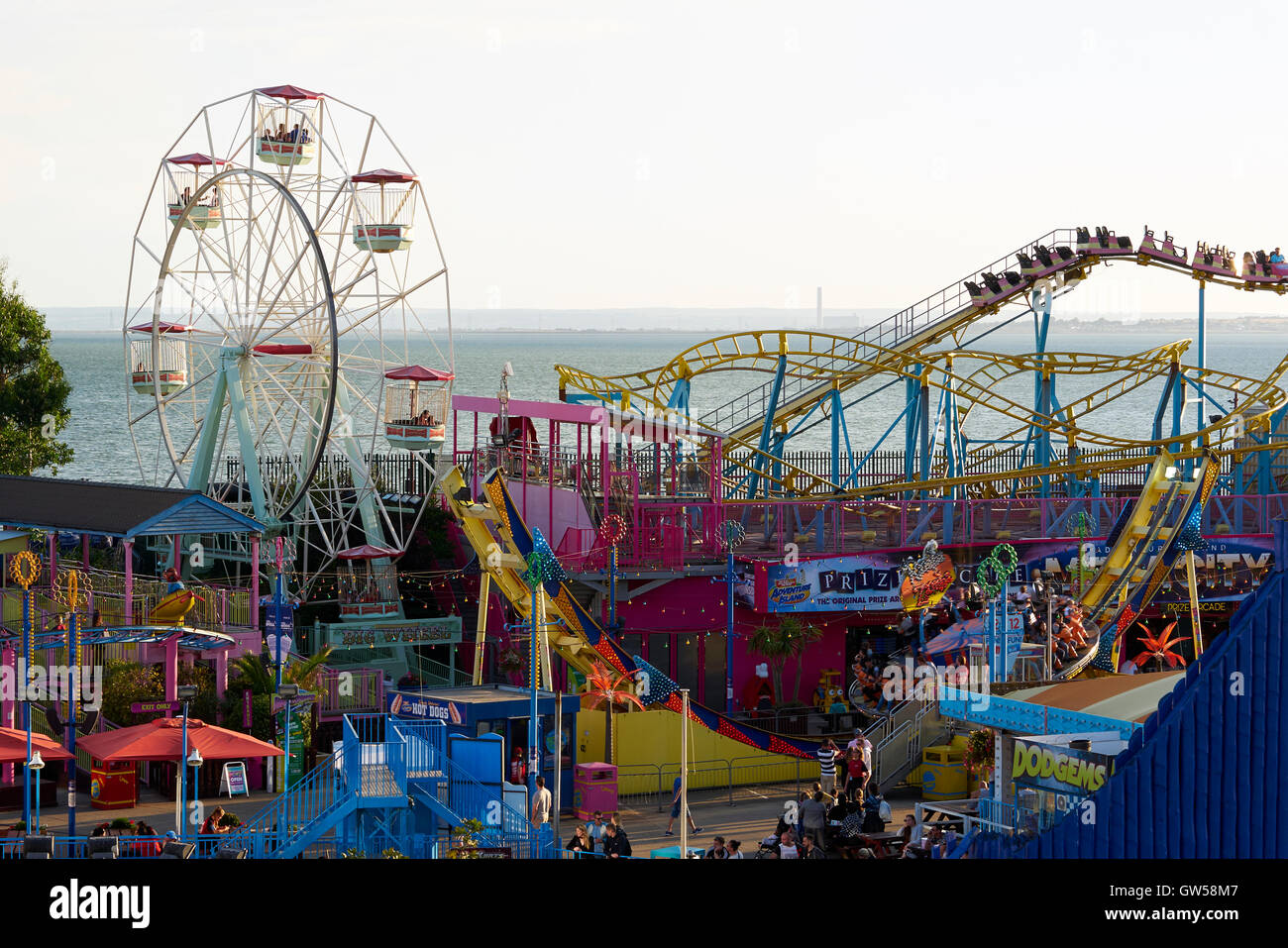 Adventure Island, Southend On Sea, Essex, England. Ende des Sommers 2016 Stockfoto