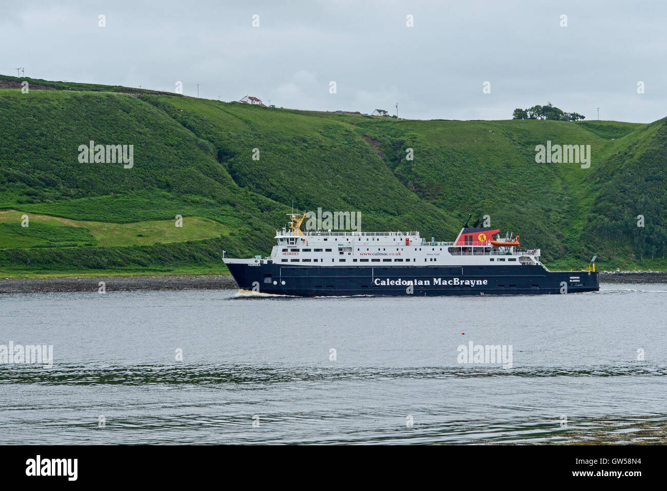 CalMac Ferry, Hebriden - Uig, Skye Stockfoto