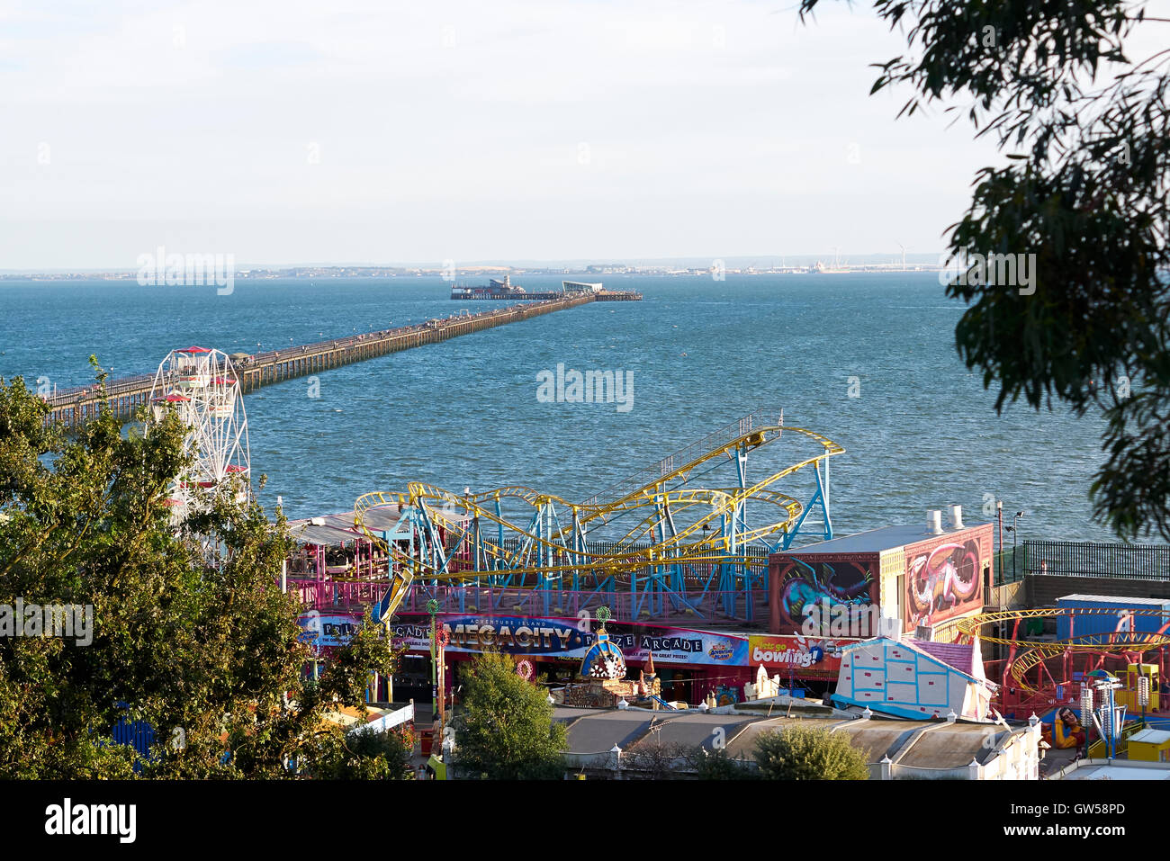 Southend On Sea, Essex, England. Ende des Sommers 2016 Stockfoto