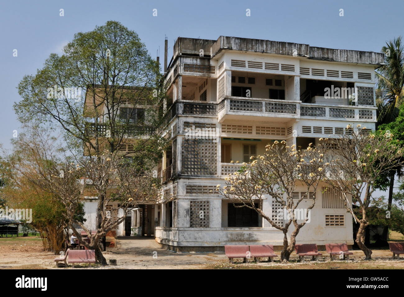 General Ta Mok Haus - ein Führer der Roten Khmer Stockfoto