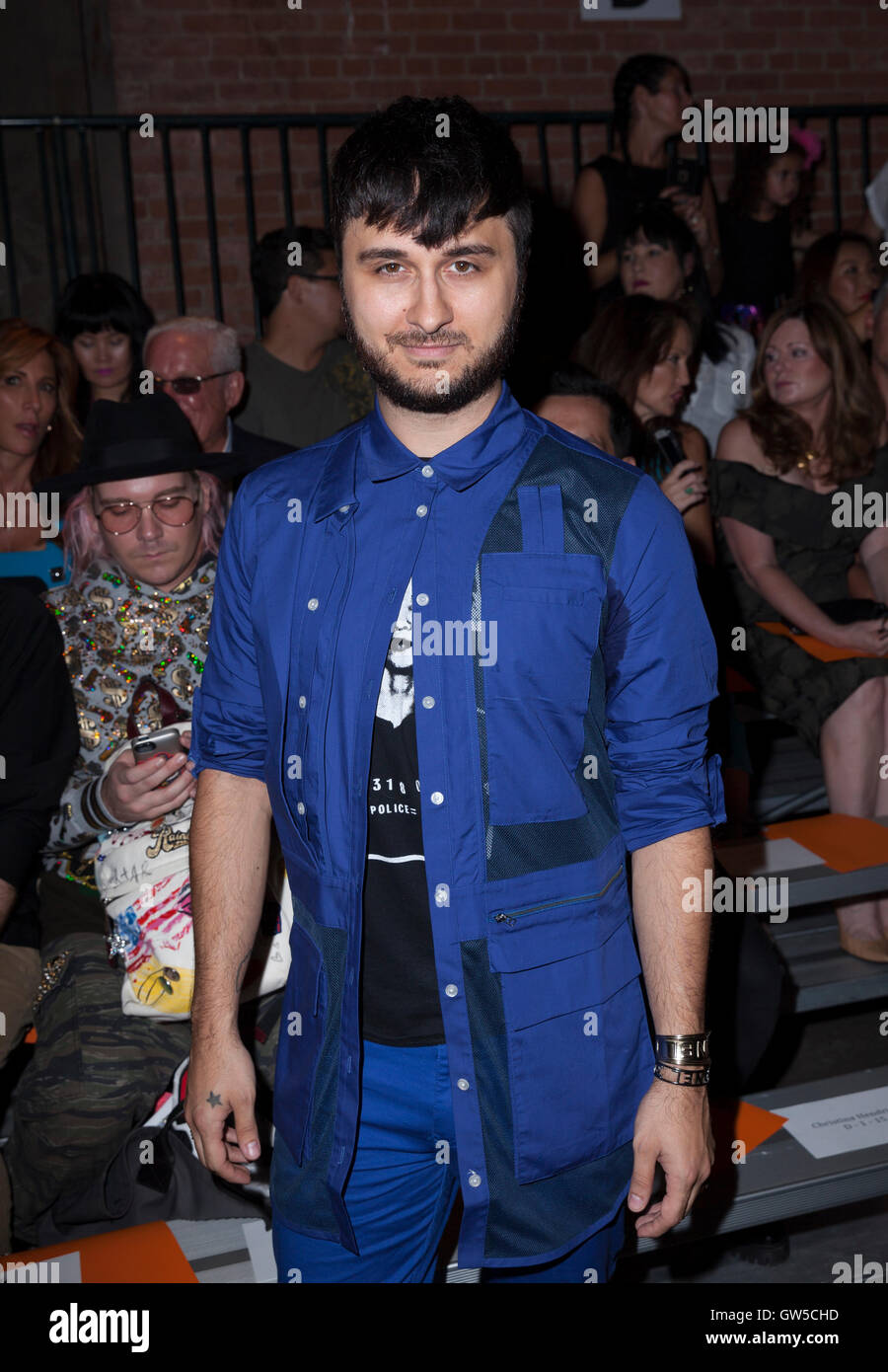 Brad Walsh besucht Start-und Landebahn für Christian Siriano Sammlung während der New York Fashion Woche Frühjahr/Sommer 2017 bei Art-Beam Stockfoto