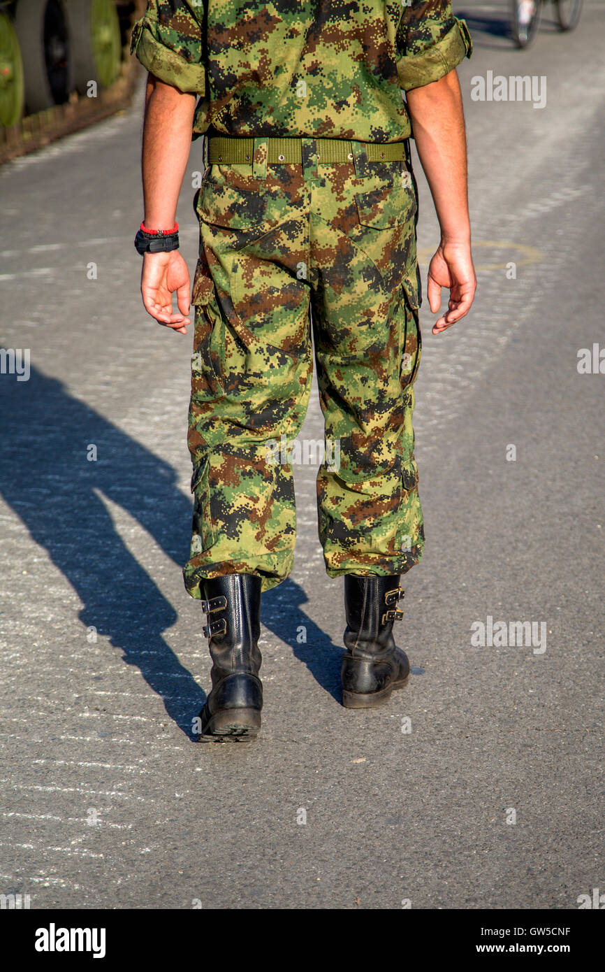 Unbekannter Soldat der serbischen Streitkräfte Stockfotografie - Alamy