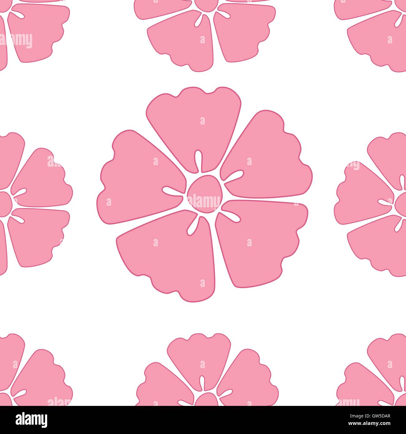 Kirschblüte Sakura Musterdesign Hintergrund Stock Vektor
