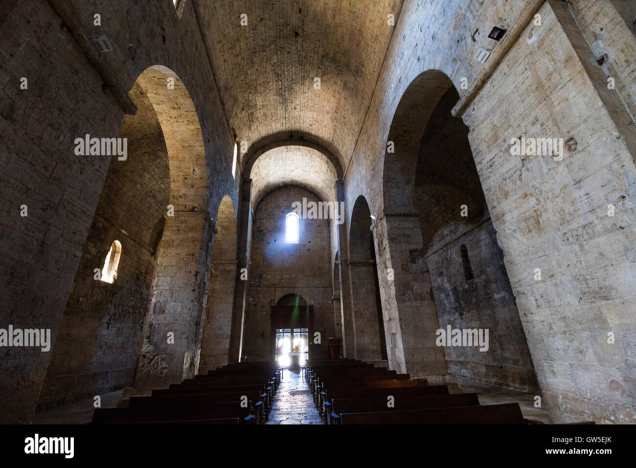 Sant Pere de Besalú, Kloster. XIII. Jahrhundert. Stockfoto