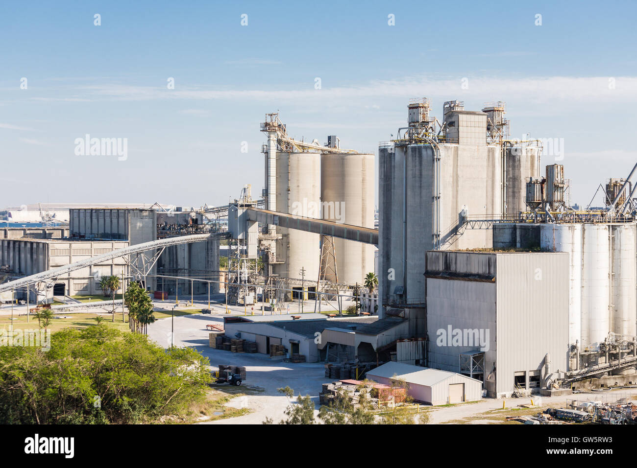 Versand Betrieb ein belebten Industriehafen in Tampa Stockfoto