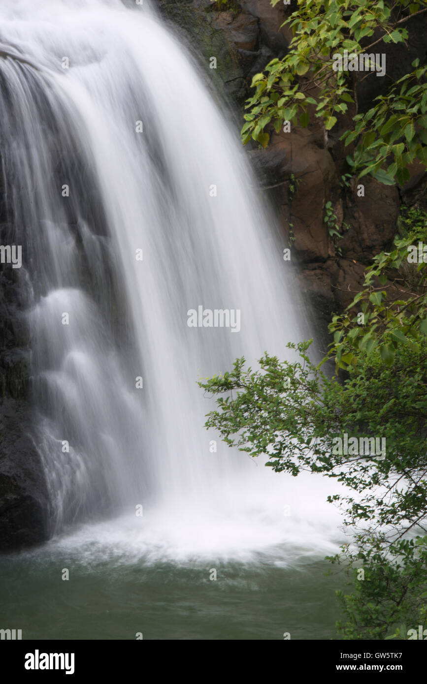 Das Bild des Wasserfalls im Wasserfall Bhandardara Maharashtra Westghats Monsun Indien Stockfoto