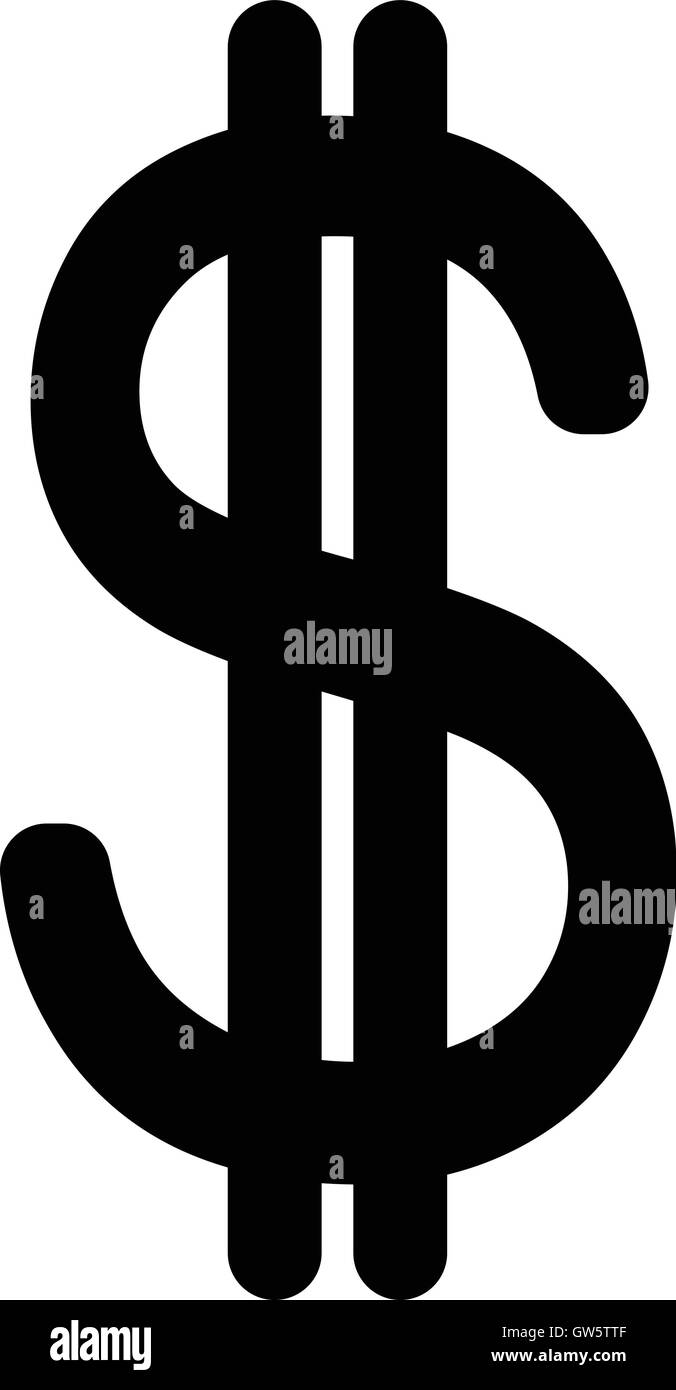 Us-dollar usd, Symbol für die Währung, Geld, Vector Illustration. Stock Vektor