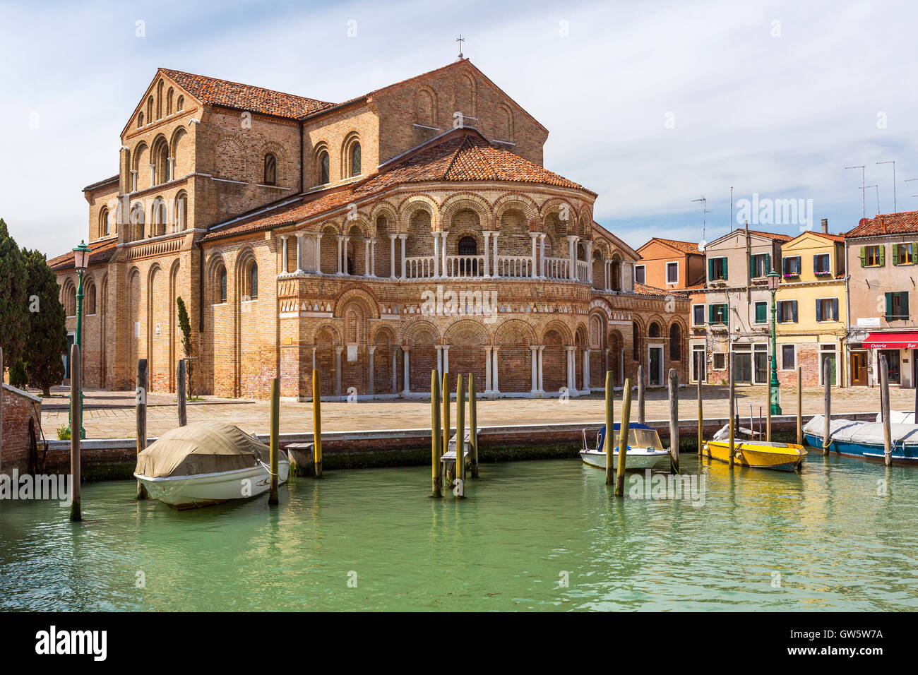 Kirche von Santa Maria e San Donato in Murano, Lagune von Venedig Bezirk, Veneto, Italien, Europa. Stockfoto