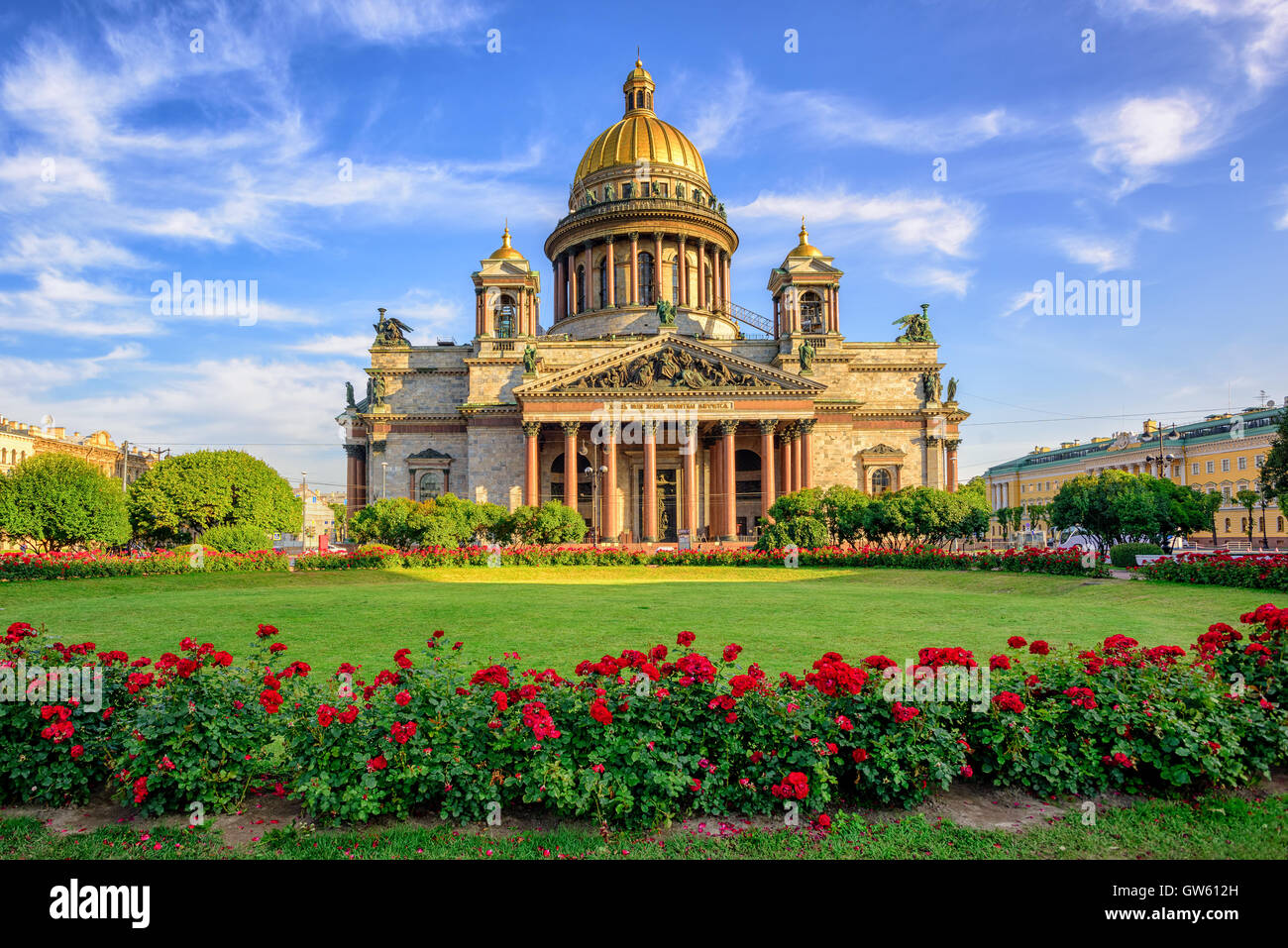 St. Isaac-Kathedrale in Sankt Petersburg, Russland, ist die größte christliche orthodoxe Kirche in der Welt Stockfoto