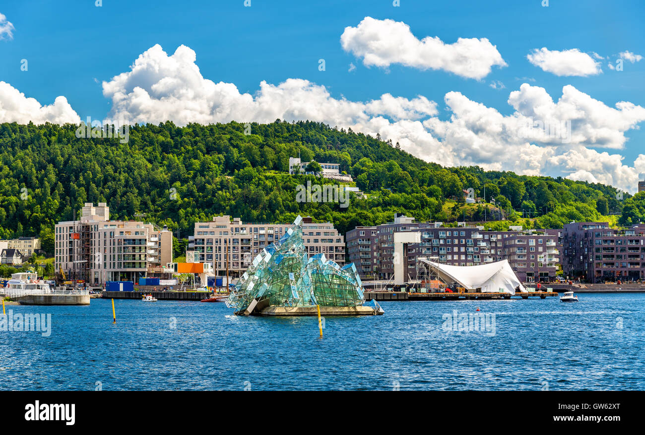 Blick auf Oslo an der inneren Oslofjord - Norwegen Stockfoto