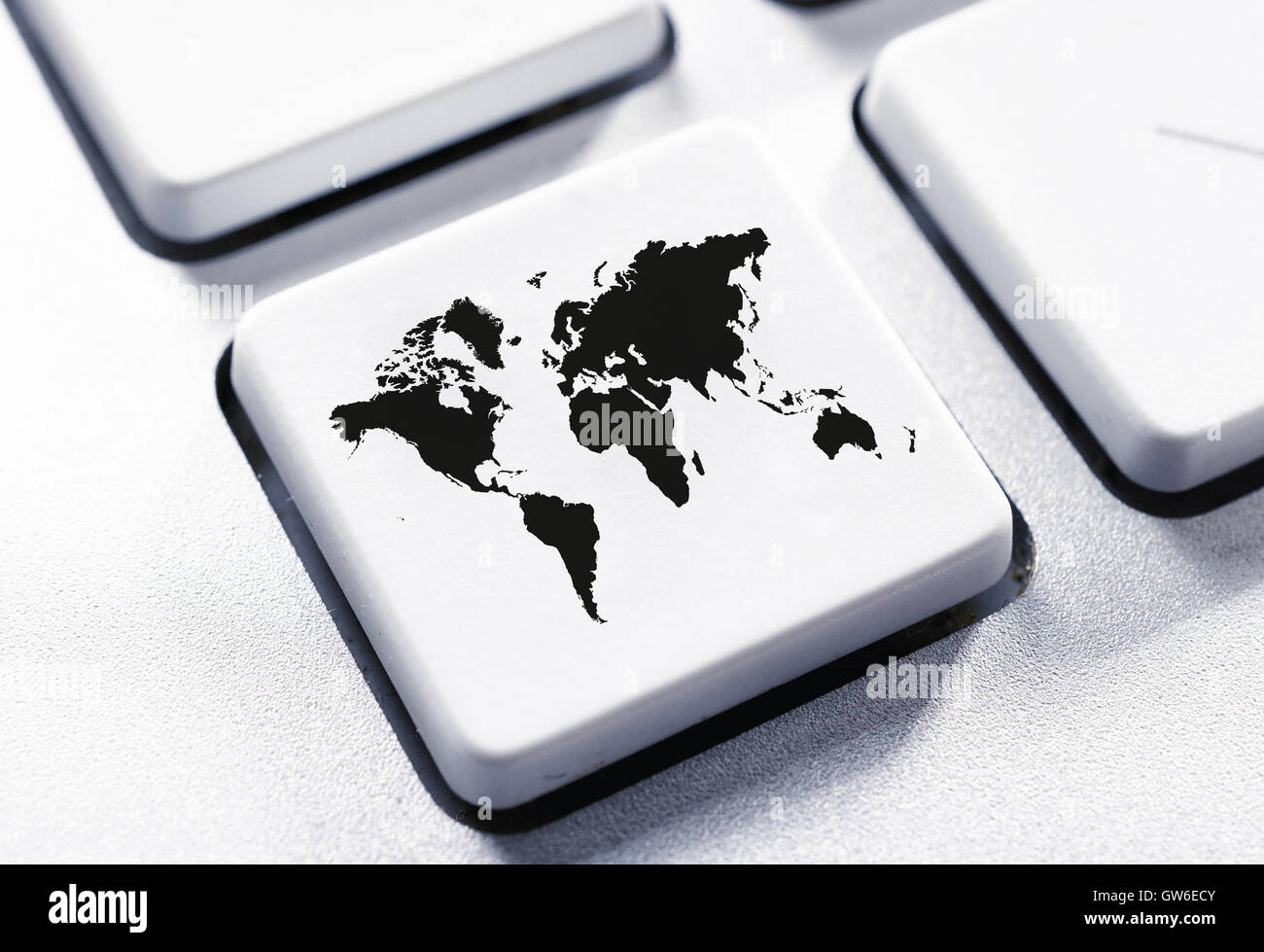 Schaltfläche "Planeten" Stockfoto