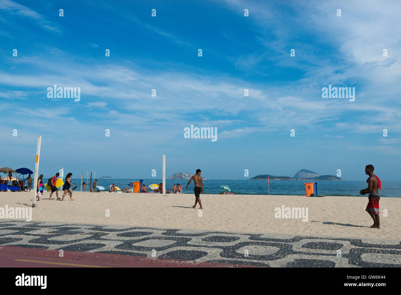 Strand, Rio De Janeiro, Brasilien Stockfoto