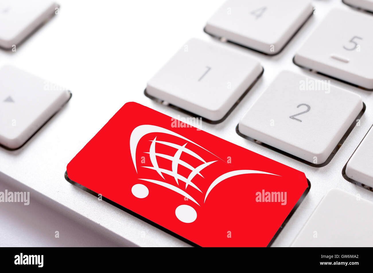Schaltfläche "Einkauf" Stockfoto