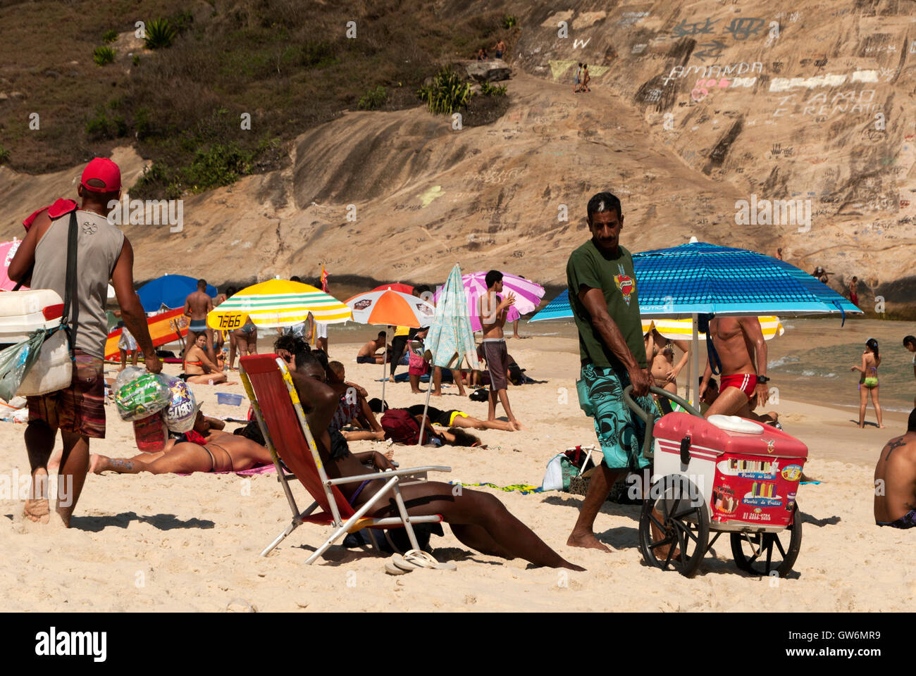 Beach, Rio de Janeiro, Brazilse Stockfoto