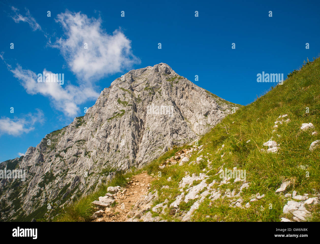 Kamnik Sattel, Kamnik Savinja Alpen, Slowenien Stockfoto