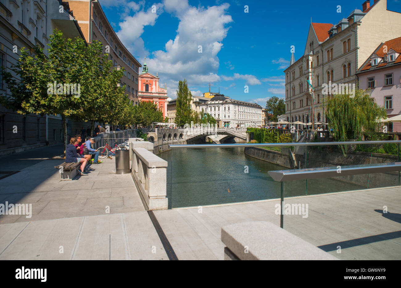 Ljubljana, Zentrum, Slowenien Stockfoto
