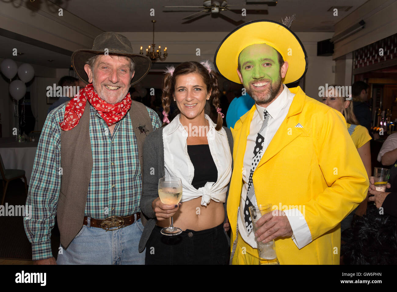 Konzern Sie im Kostüm Geburtstag, Flackwell Heath Golf Club, Flackwell Heath, Buckinghamshire, England, Vereinigtes Königreich Stockfoto