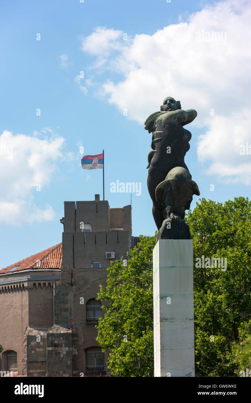 "Ein La France", oder das Denkmal Dankbarkeit nach Frankreich. Stockfoto