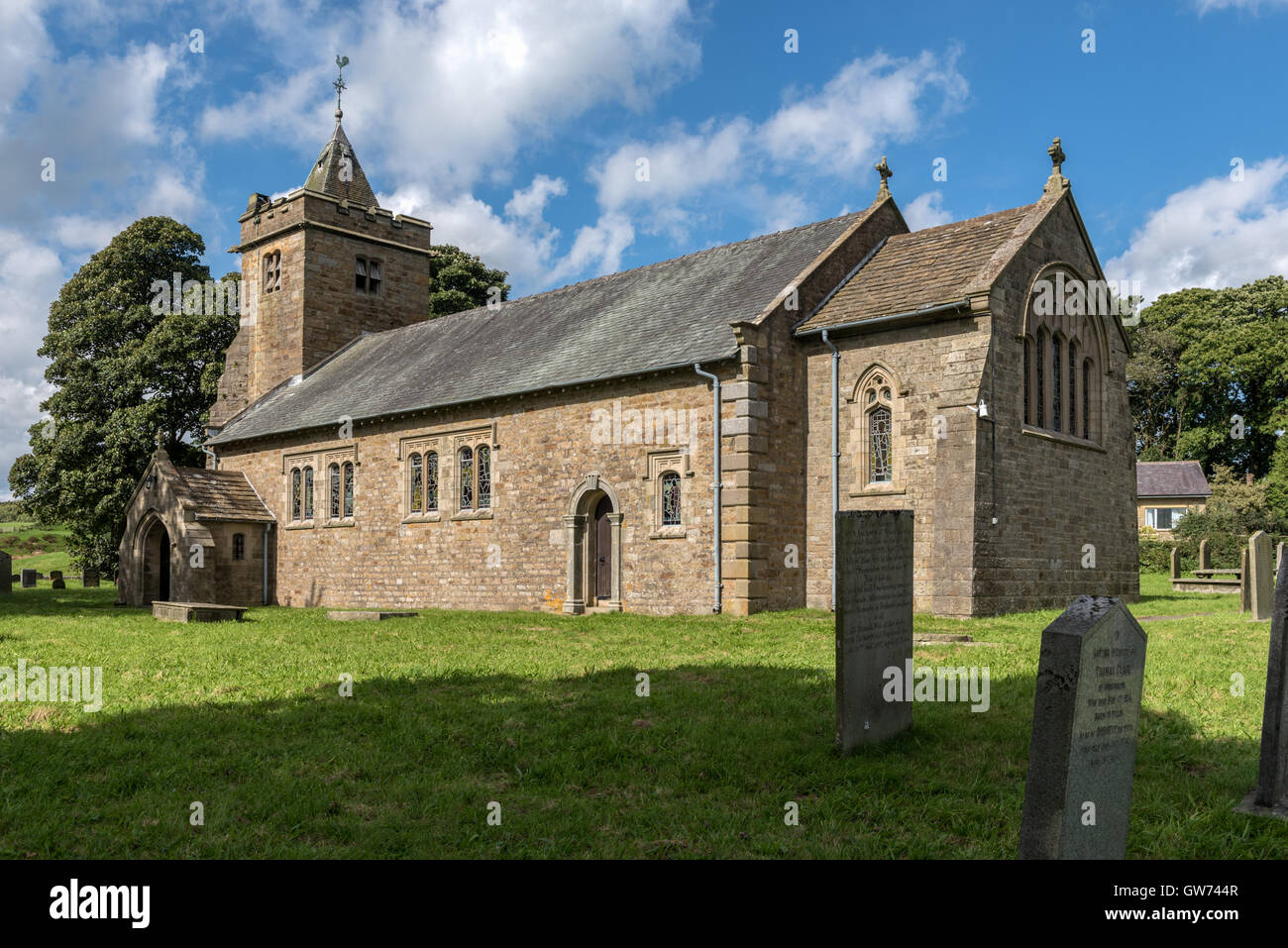 Christuskirche in über Wyresdale Wald von Bowland Lancashire Stockfoto