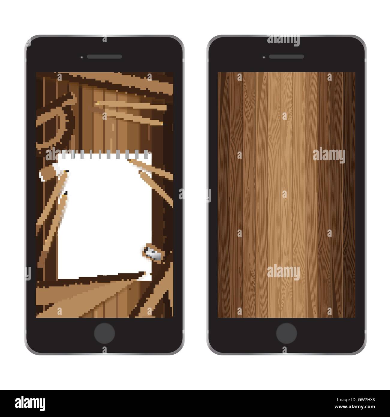 Telefon, Handy, Vektor, Symbol, smart, isoliert, weiß, Abbildung, Hintergrund, Touch, Screen, moderne, web-Technologie, digital, Stock Vektor