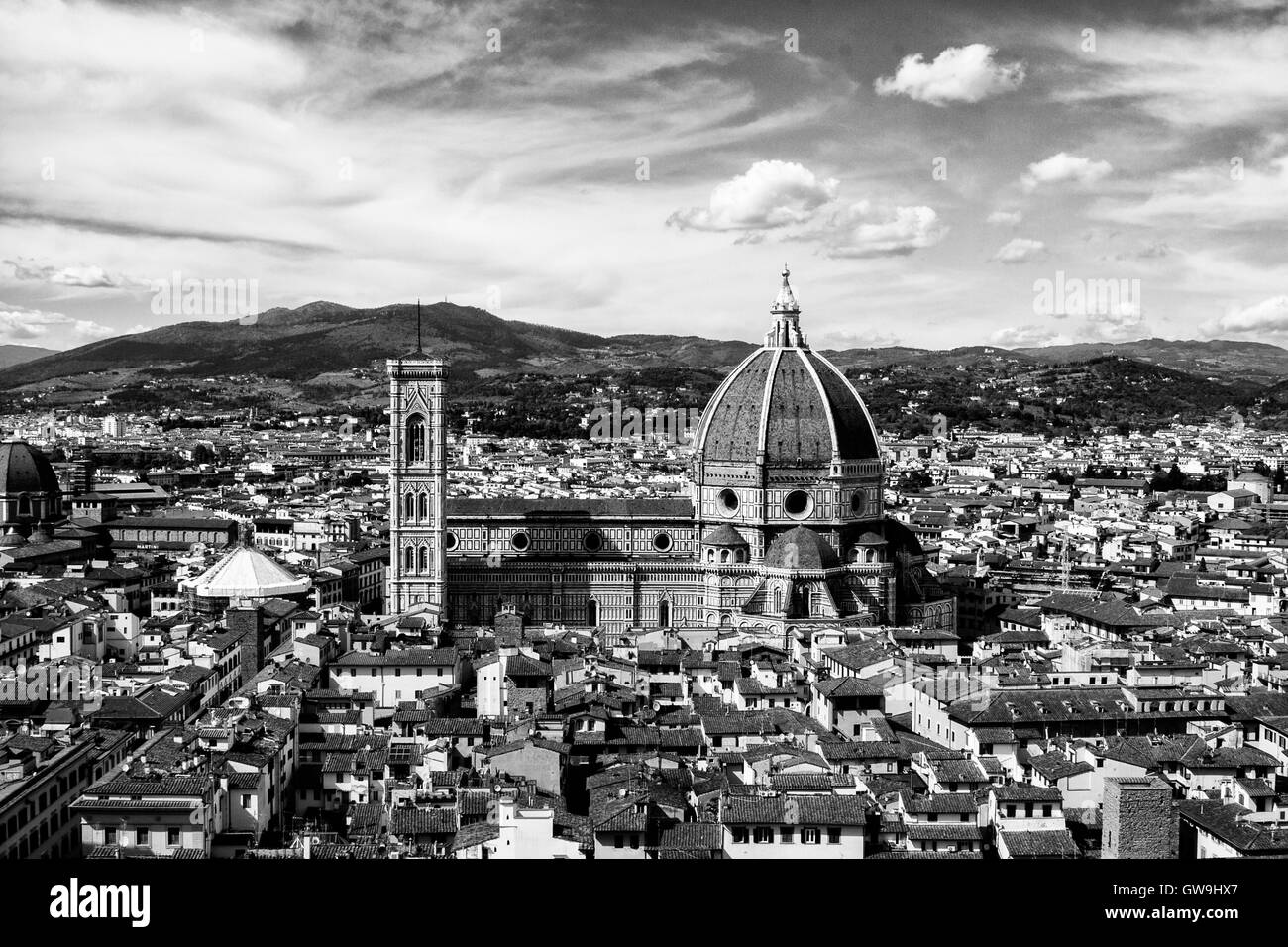 Kuppel von Florenz vom "Palazzo Vecchio" Stockfoto