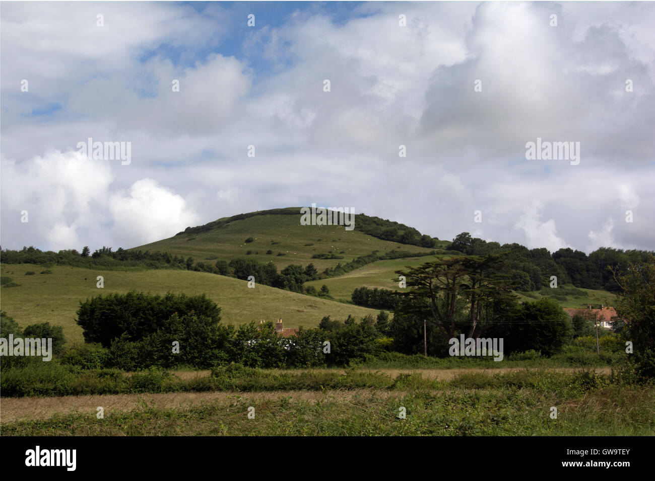 SOMERSET; BRISTOL ROAD; BRENT KNOLL Stockfoto