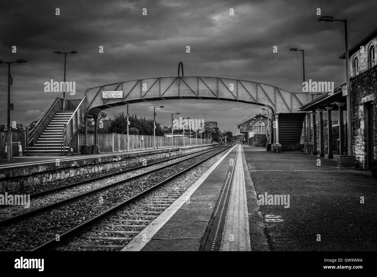 Drumod Railway Station Co.Leitrim Irland Stockfoto